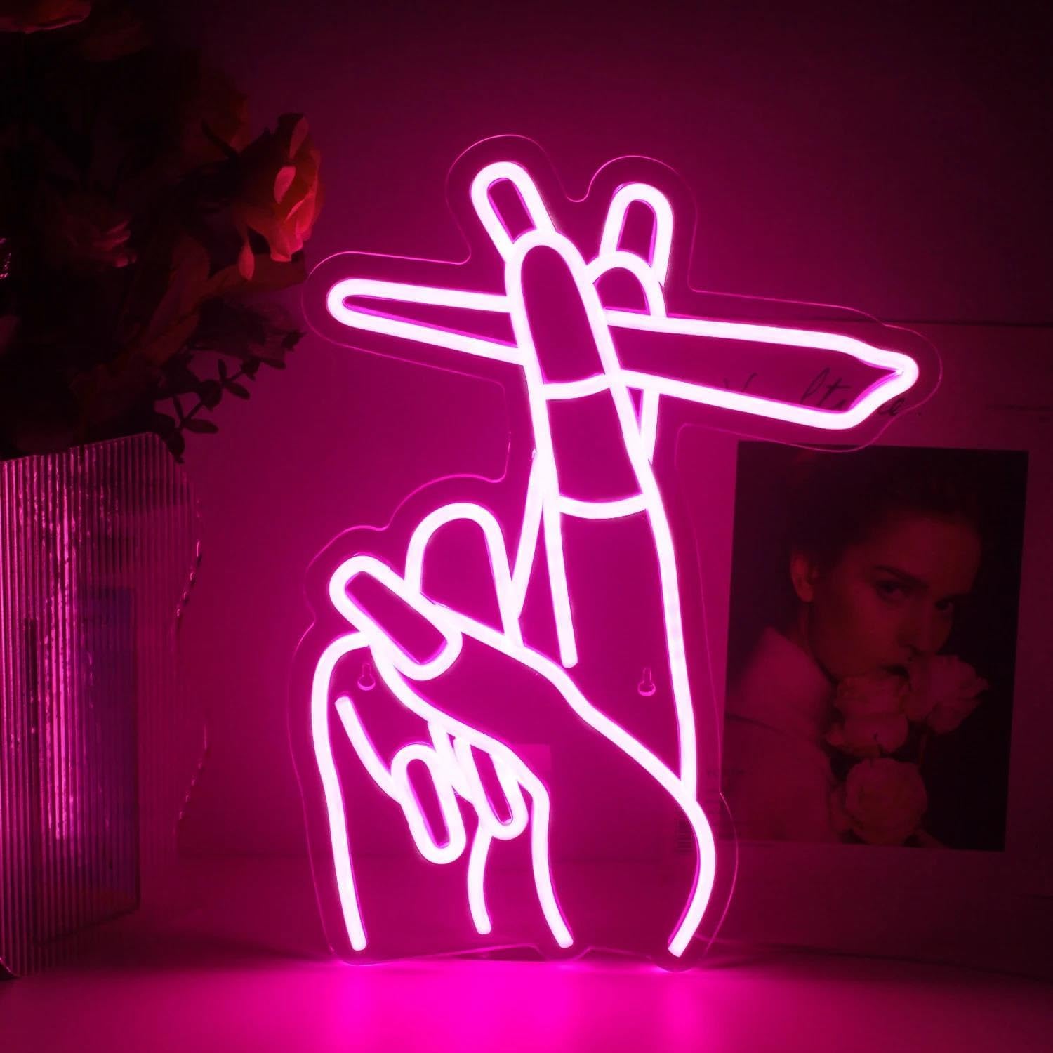 Geste Neonschild - Rosa