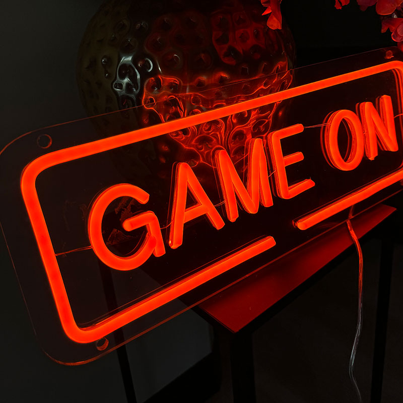 Neon Schild Game On