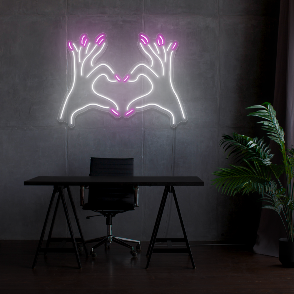 Neon Schild Nägel