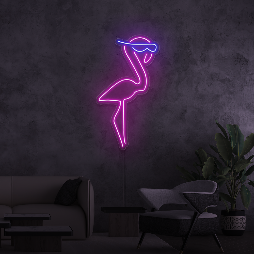 Neon Schild Flamingo