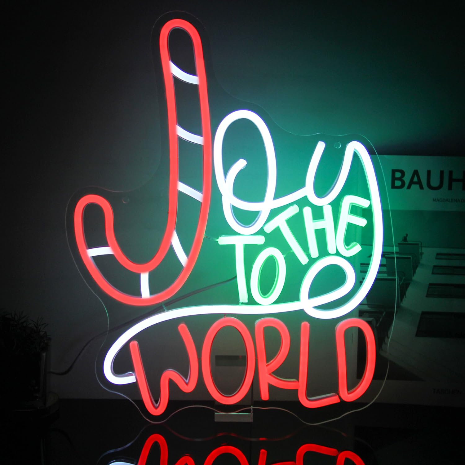 Joy To The World Neon Sign – Weihnachtliche LED-Deko mit festlichem Flair