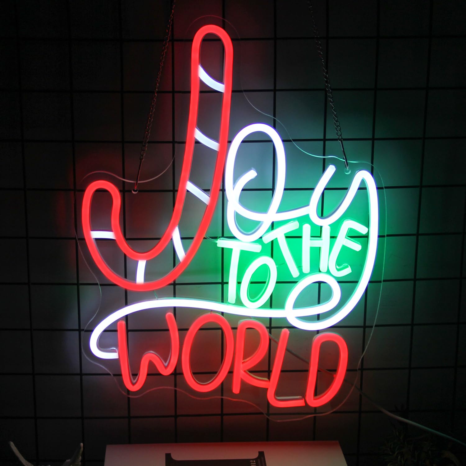 Joy To The World Neon Sign – Weihnachtliche LED-Deko mit festlichem Flair