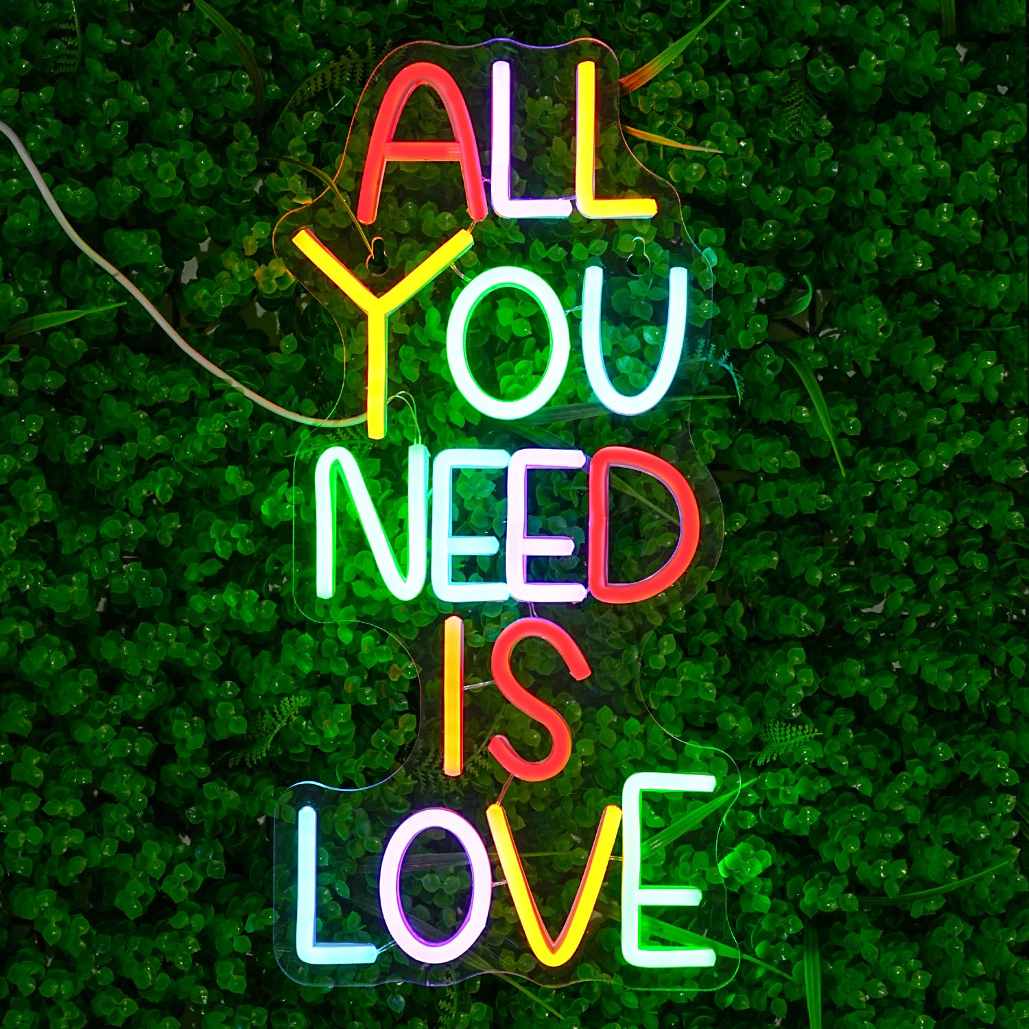 All You Need Is Love– Neon-Wandschild