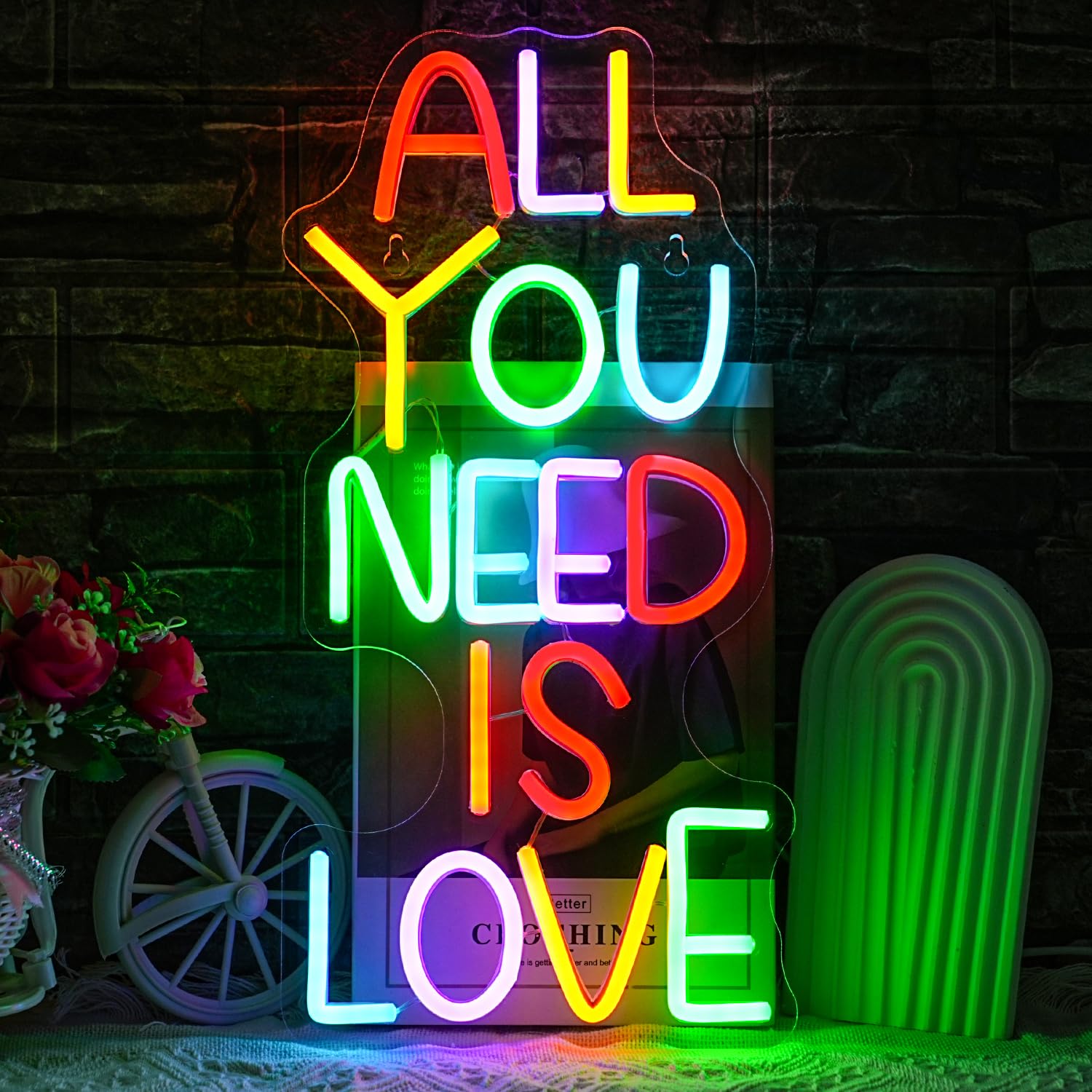 All You Need Is Love– Neon-Wandschild