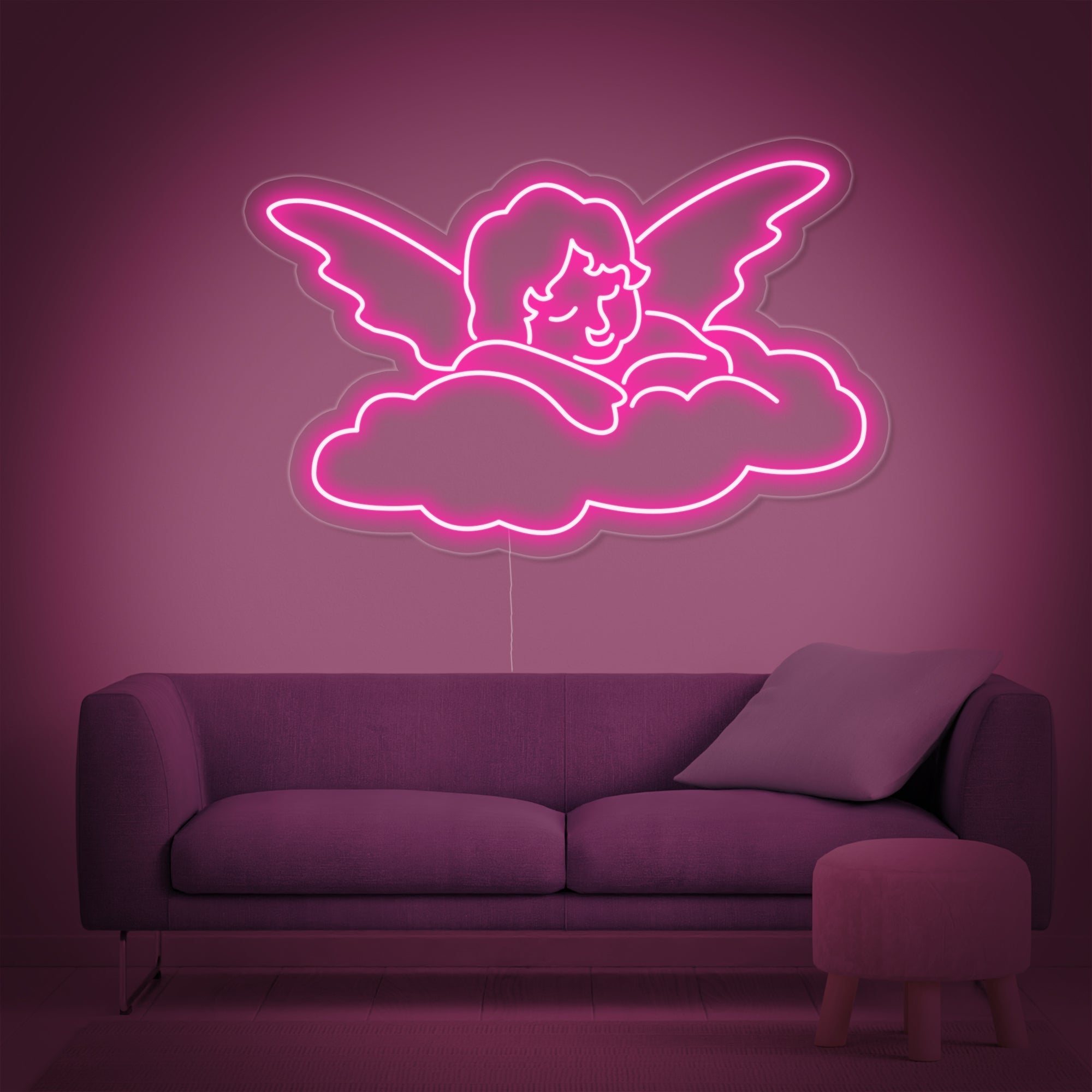 "Engelbaby" Neonschrift