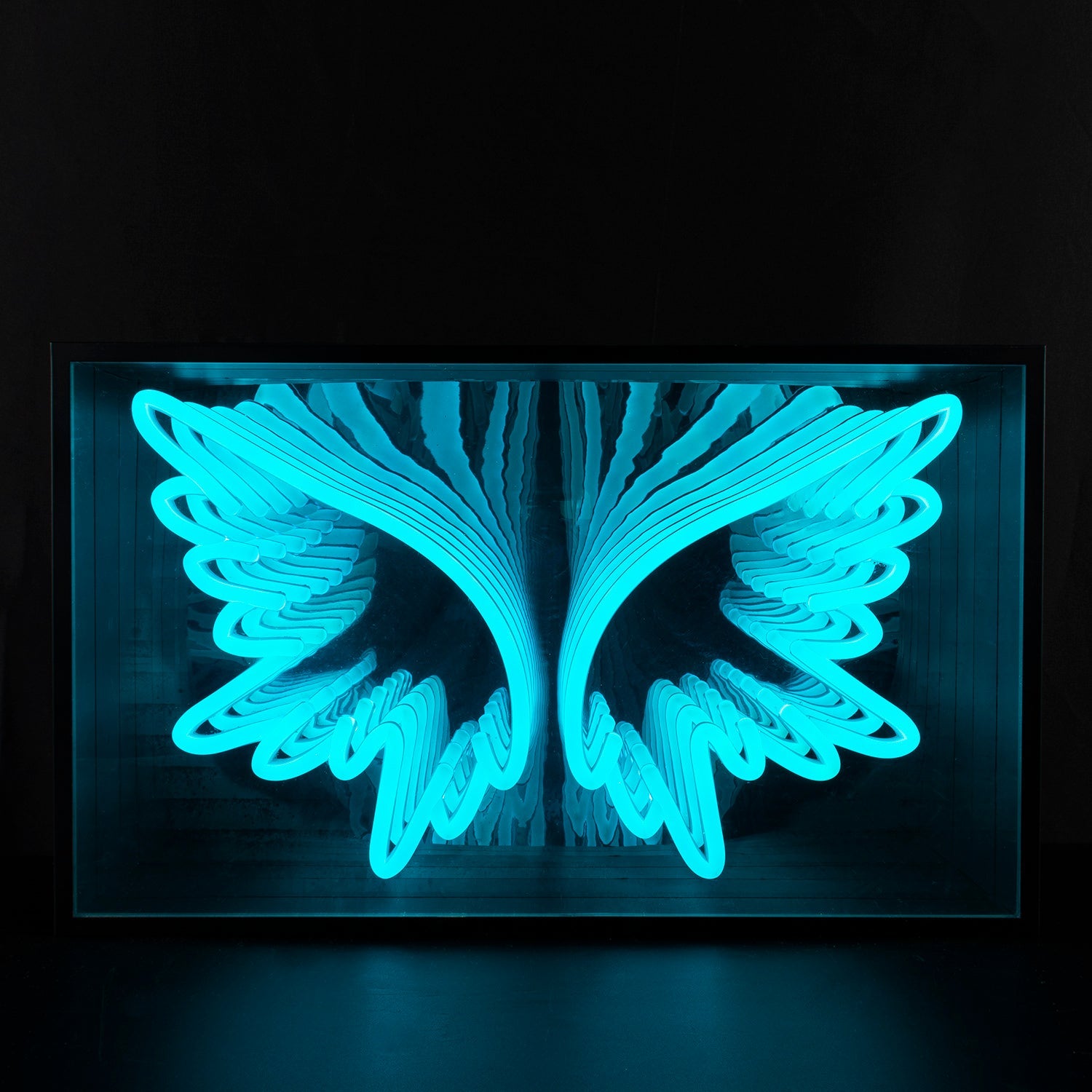 "Engelsflügel" 3D Unendlichkeits LED Neonschrift