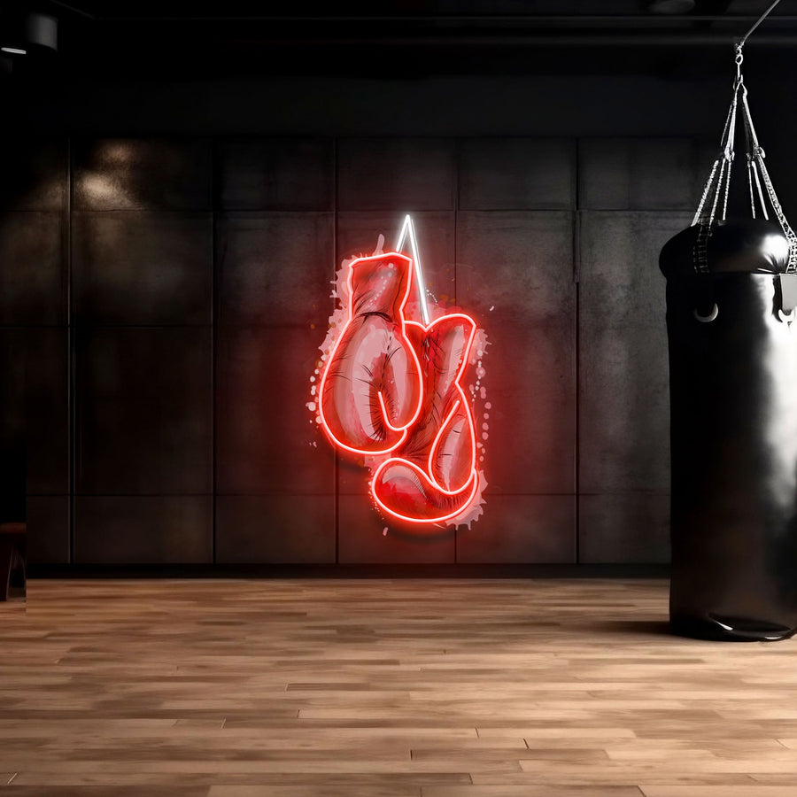Anpassbares Boxhandschuhe-LED-Neonschild
