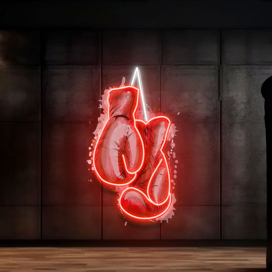 Anpassbares Boxhandschuhe-LED-Neonschild