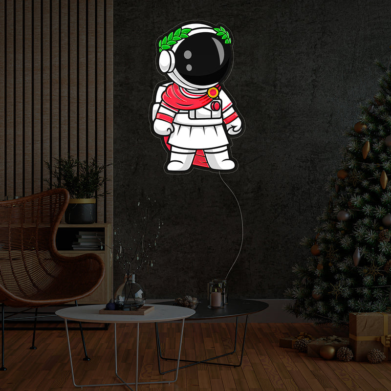 Astronaut Olympia LED Neon Acryl Kunstwerk
