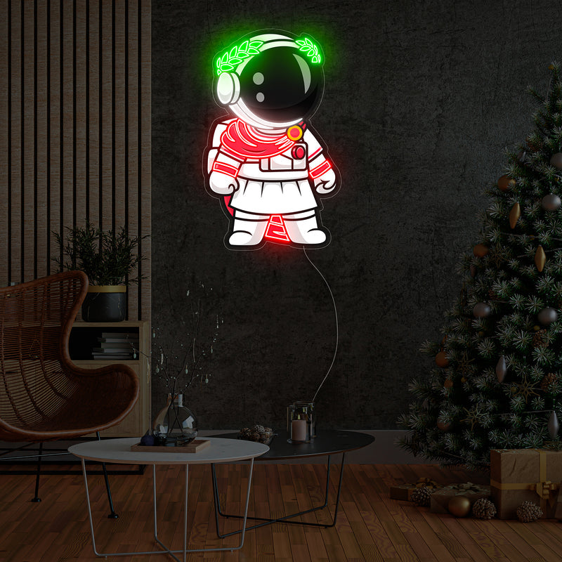 Astronaut Olympia LED Neon Acryl Kunstwerk