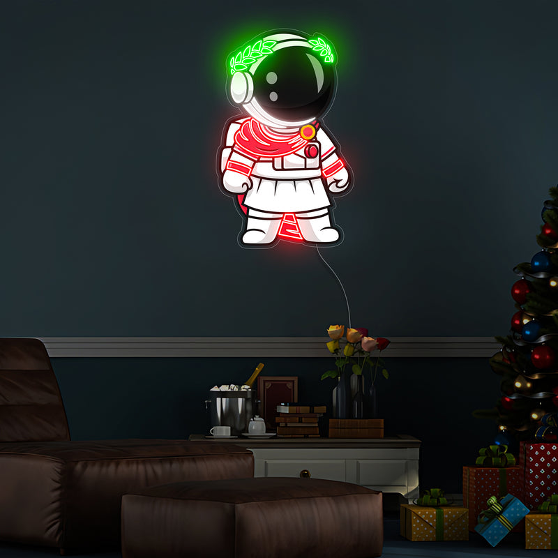 Astronaut Olympia LED Neon Acryl Kunstwerk