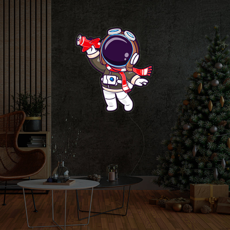 Astronautenpilot LED Neon Acryl Kunstwerk