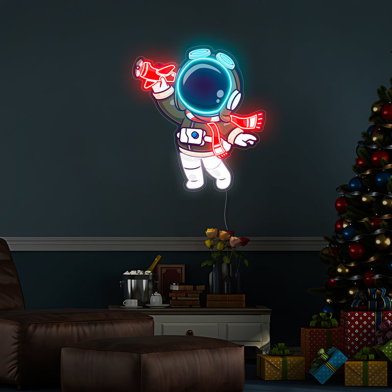 Astronautenpilot LED Neon Acryl Kunstwerk