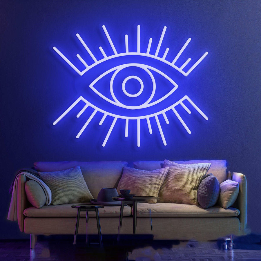 Augen-Leuchtreklame – Ein leuchtender Akzent für moderne Räume