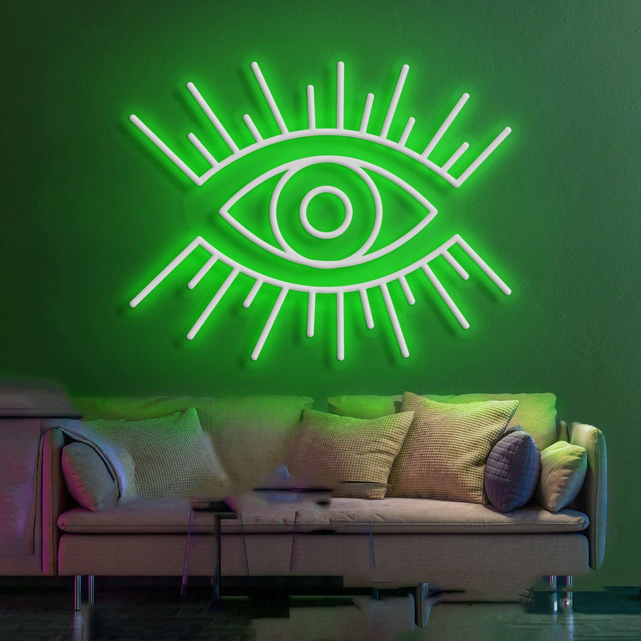 Augen-Leuchtreklame – Ein leuchtender Akzent für moderne Räume