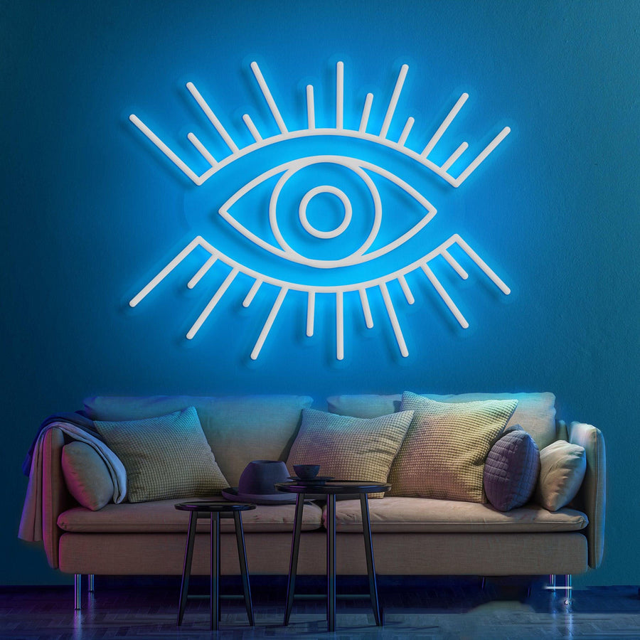Augen-Leuchtreklame – Ein leuchtender Akzent für moderne Räume