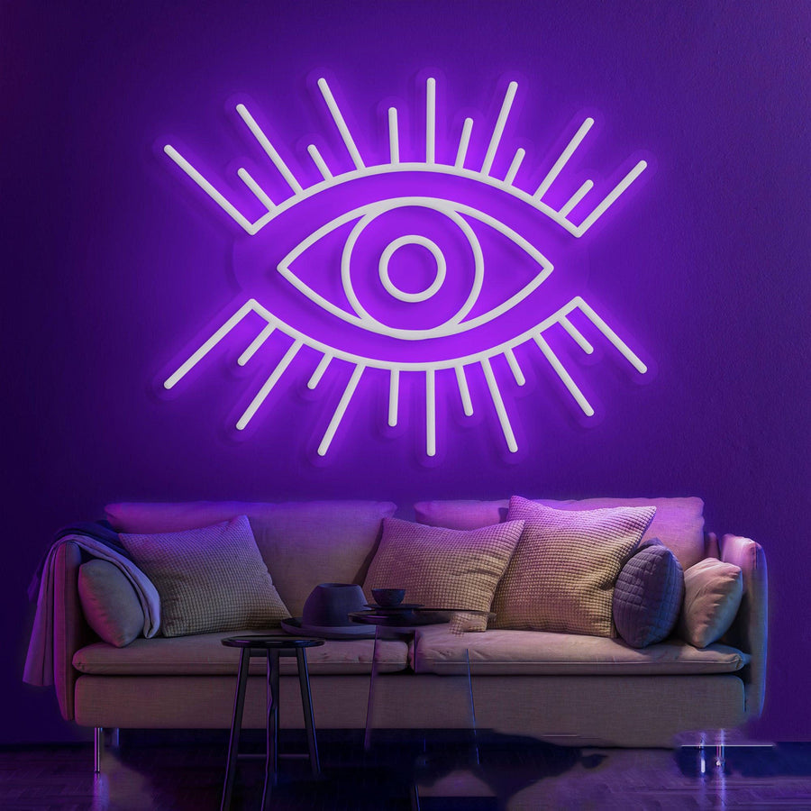 Augen-Leuchtreklame – Ein leuchtender Akzent für moderne Räume