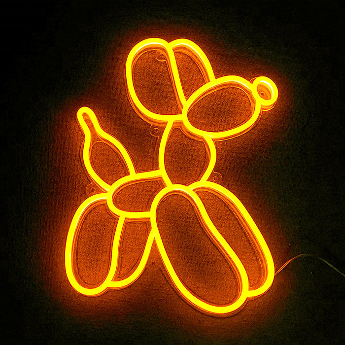 "Ballonhund" Neonschrift