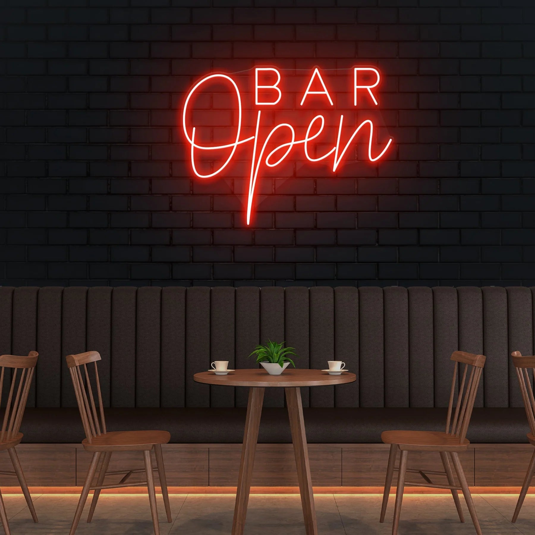 „Bar Open“ 2 LED Neonschildleuchte – Setzen Sie Ihre Bar ins richtige Licht