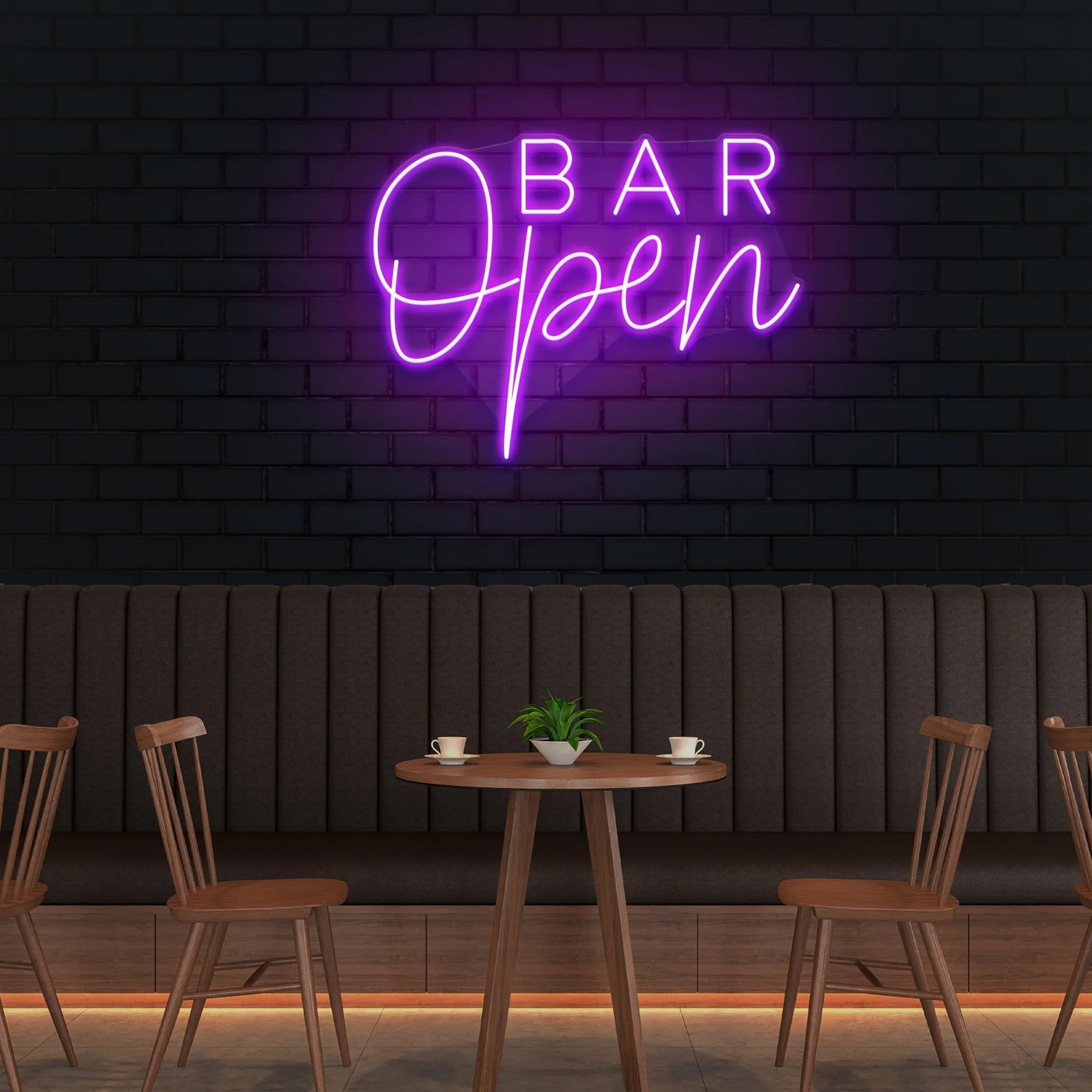 „Bar Open“ 2 LED Neonschildleuchte – Setzen Sie Ihre Bar ins richtige Licht