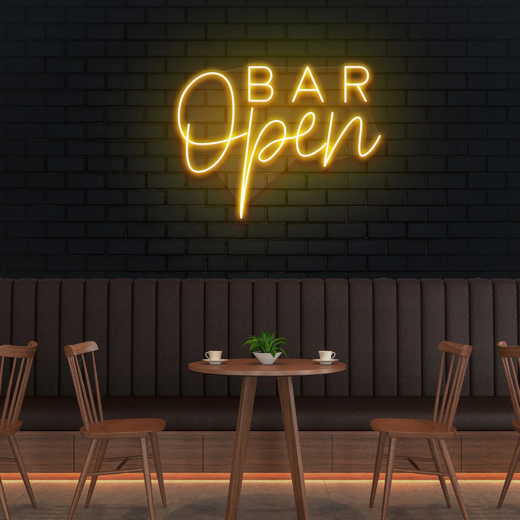 „Bar Open“ 2 LED Neonschildleuchte – Setzen Sie Ihre Bar ins richtige Licht