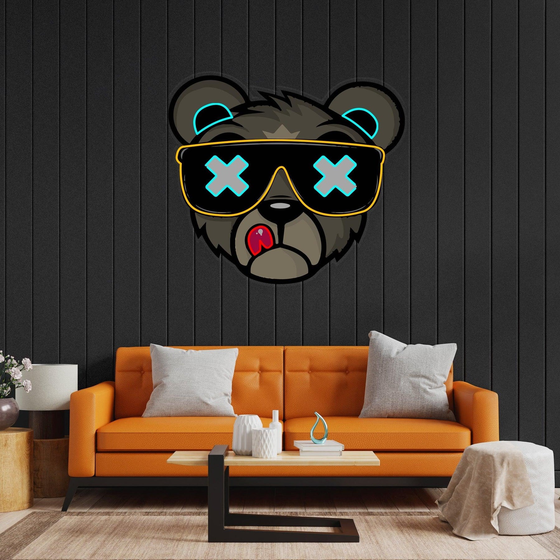 Bär führte Neon Acryl Kunstwerk
