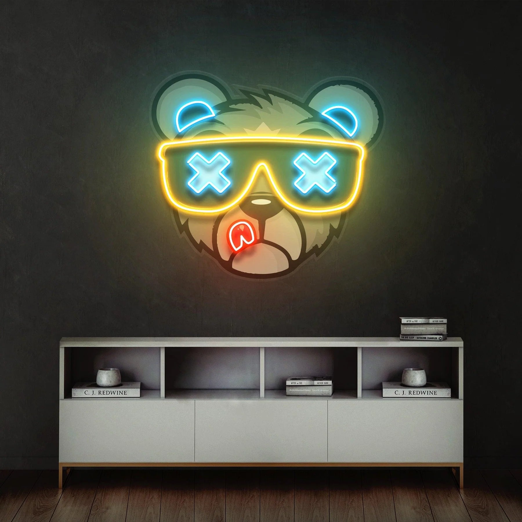 Bär führte Neon Acryl Kunstwerk