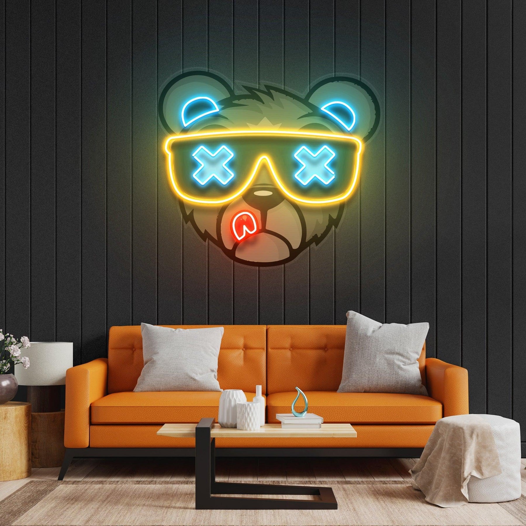 Bär führte Neon Acryl Kunstwerk