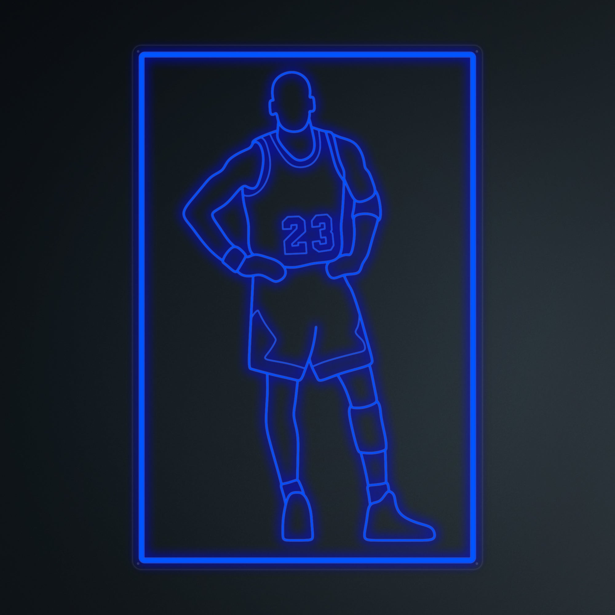 "Basketballspieler 23" Mini-Neonschild