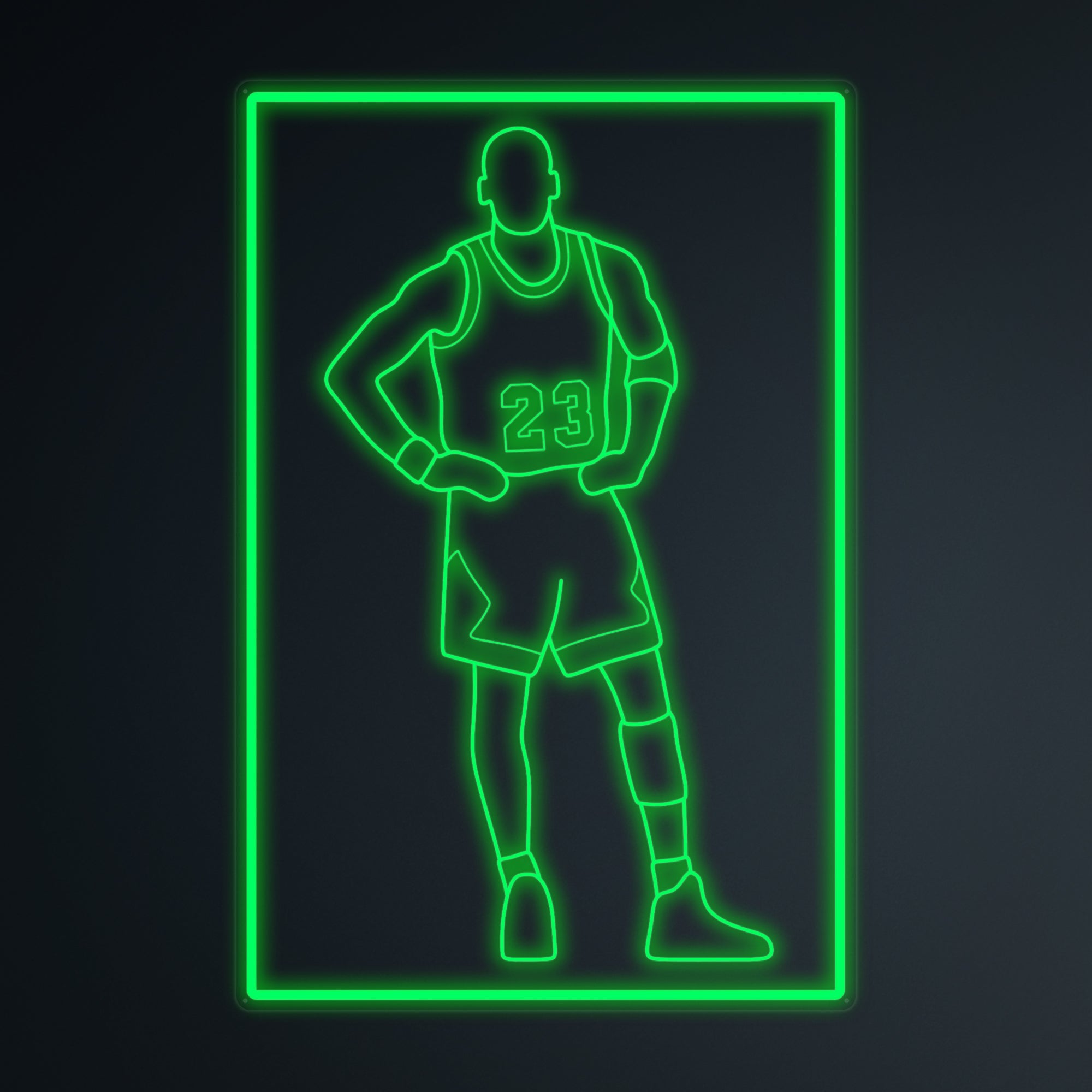 "Basketballspieler 23" Mini-Neonschild