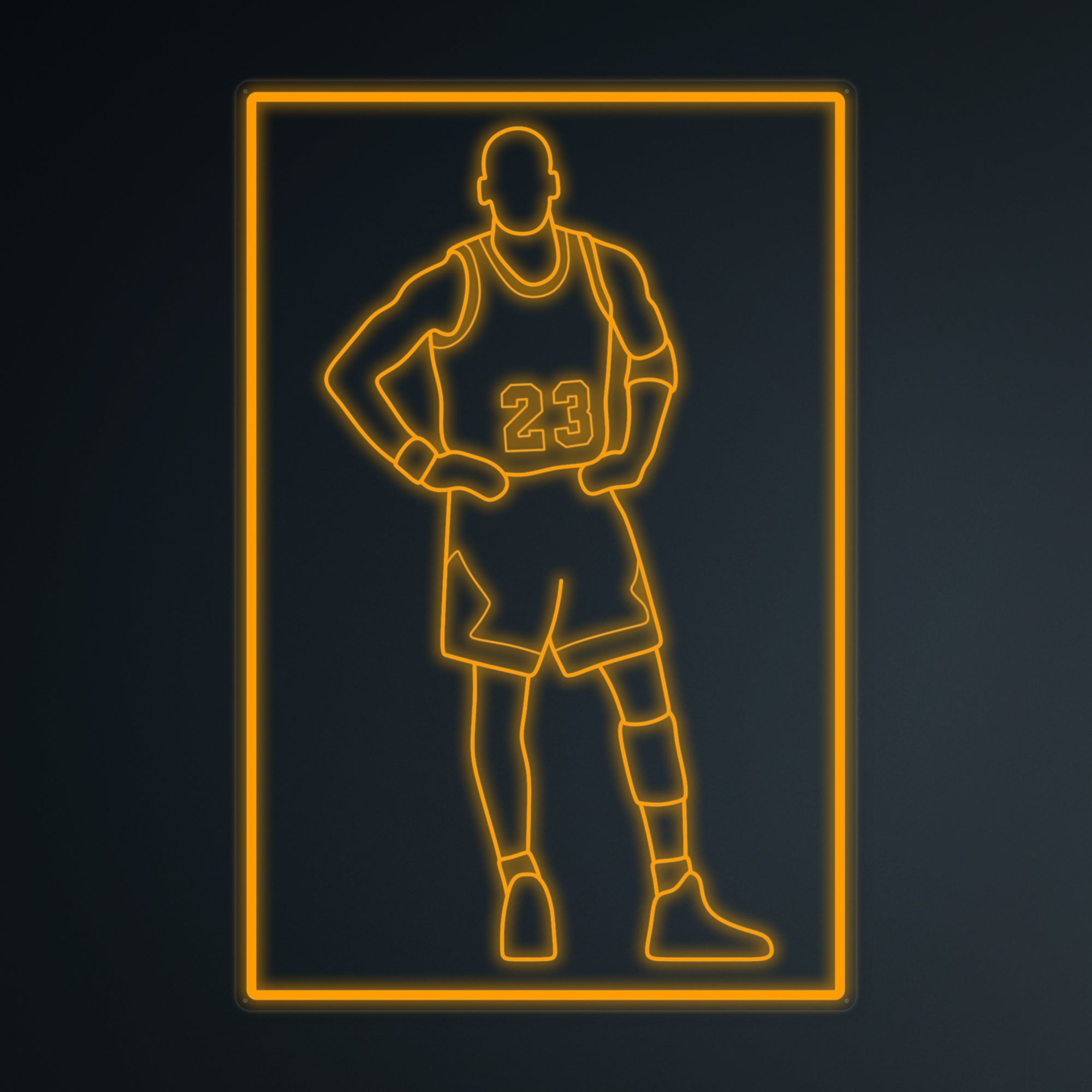 "Basketballspieler 23" Mini-Neonschild