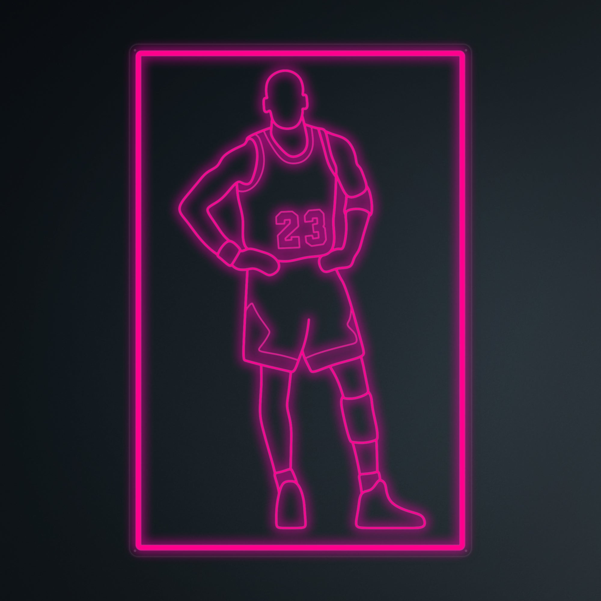 "Basketballspieler 23" Mini-Neonschild