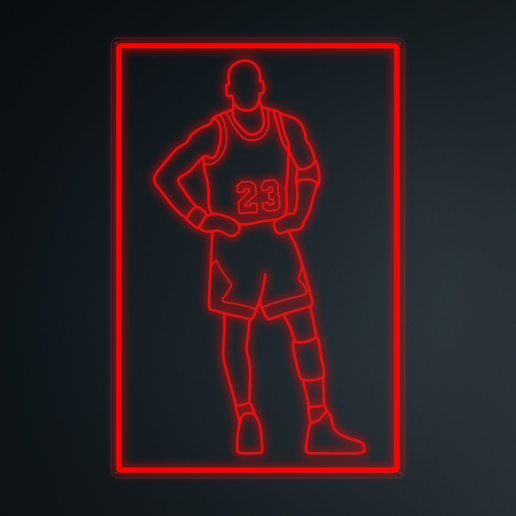 "Basketballspieler 23" Mini-Neonschild