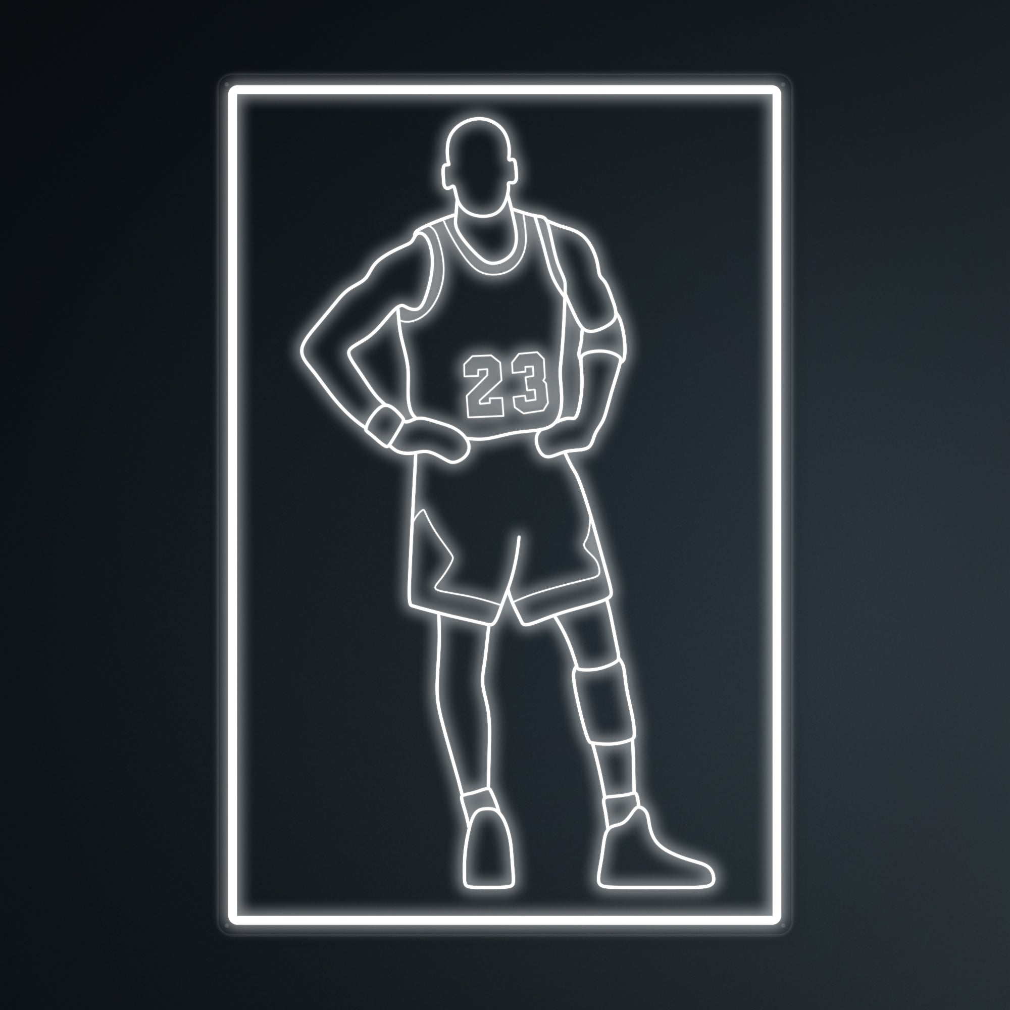 "Basketballspieler 23" Mini-Neonschild