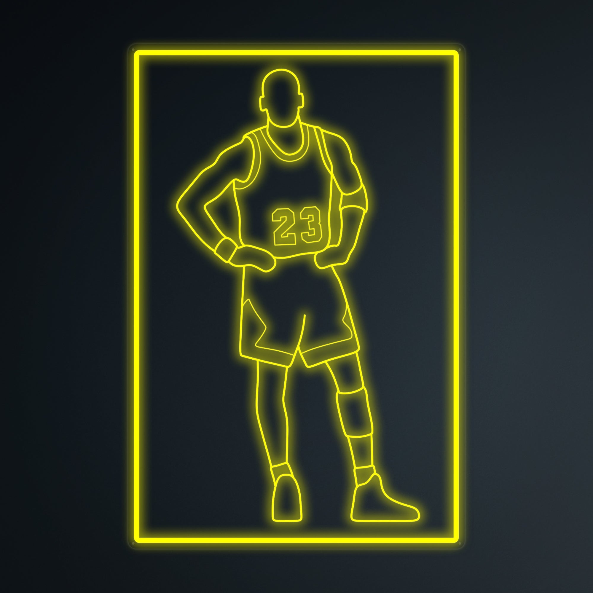 "Basketballspieler 23" Mini-Neonschild