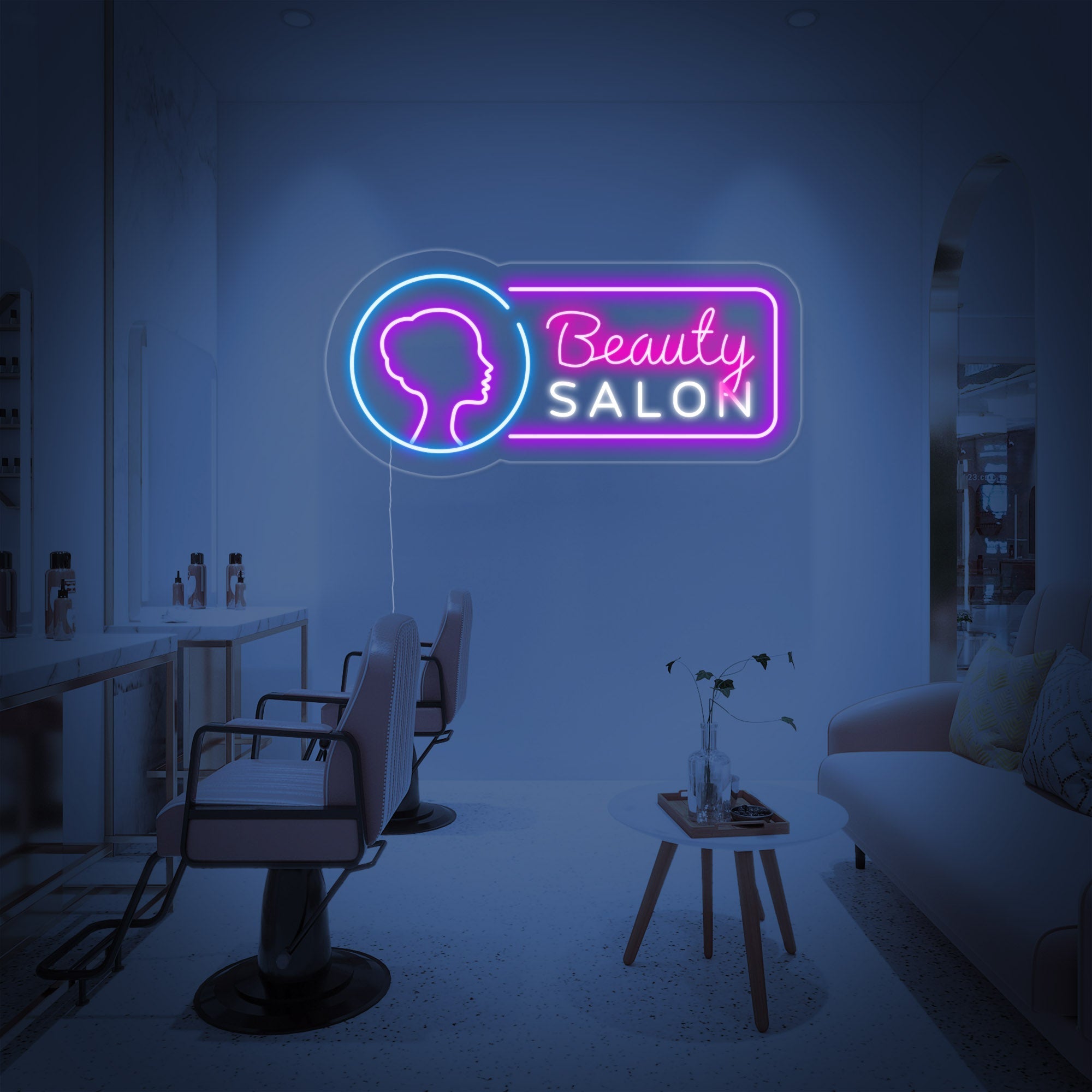 "Beauty Salon" Neonschrift