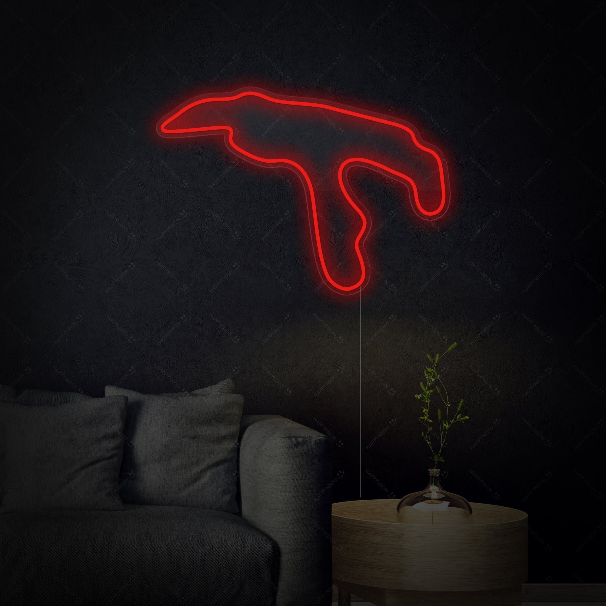 "Belgien F1 Strecke" Neonschrift