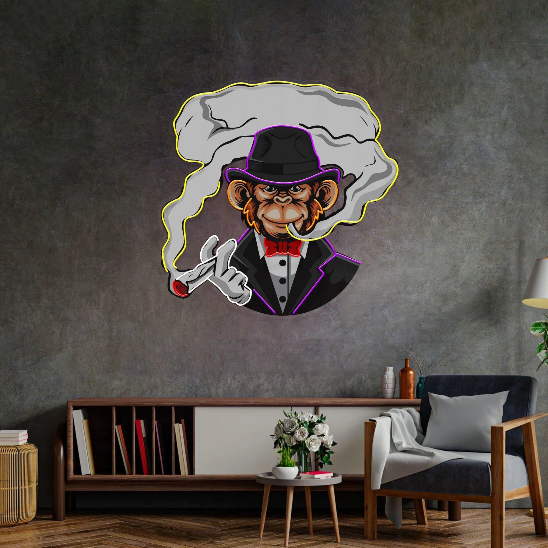 Boss Monkey LED Neonschild Licht Pop Art