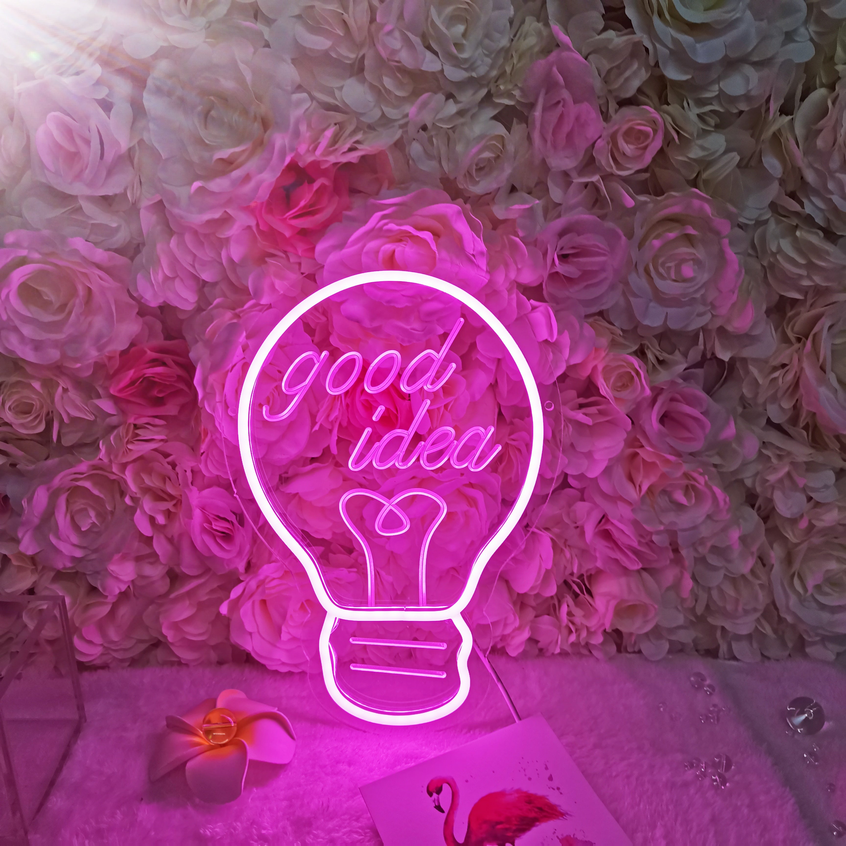 "Bulb Good Idea" USB Mini LED Neonschrift