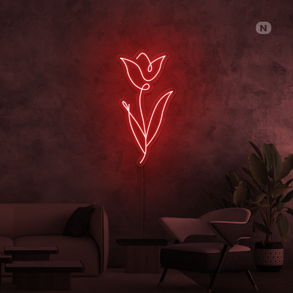 Neon Schild Rose