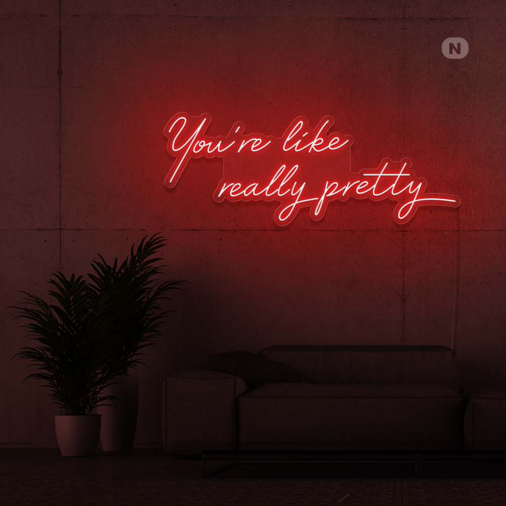 Neon Schild Life Quote