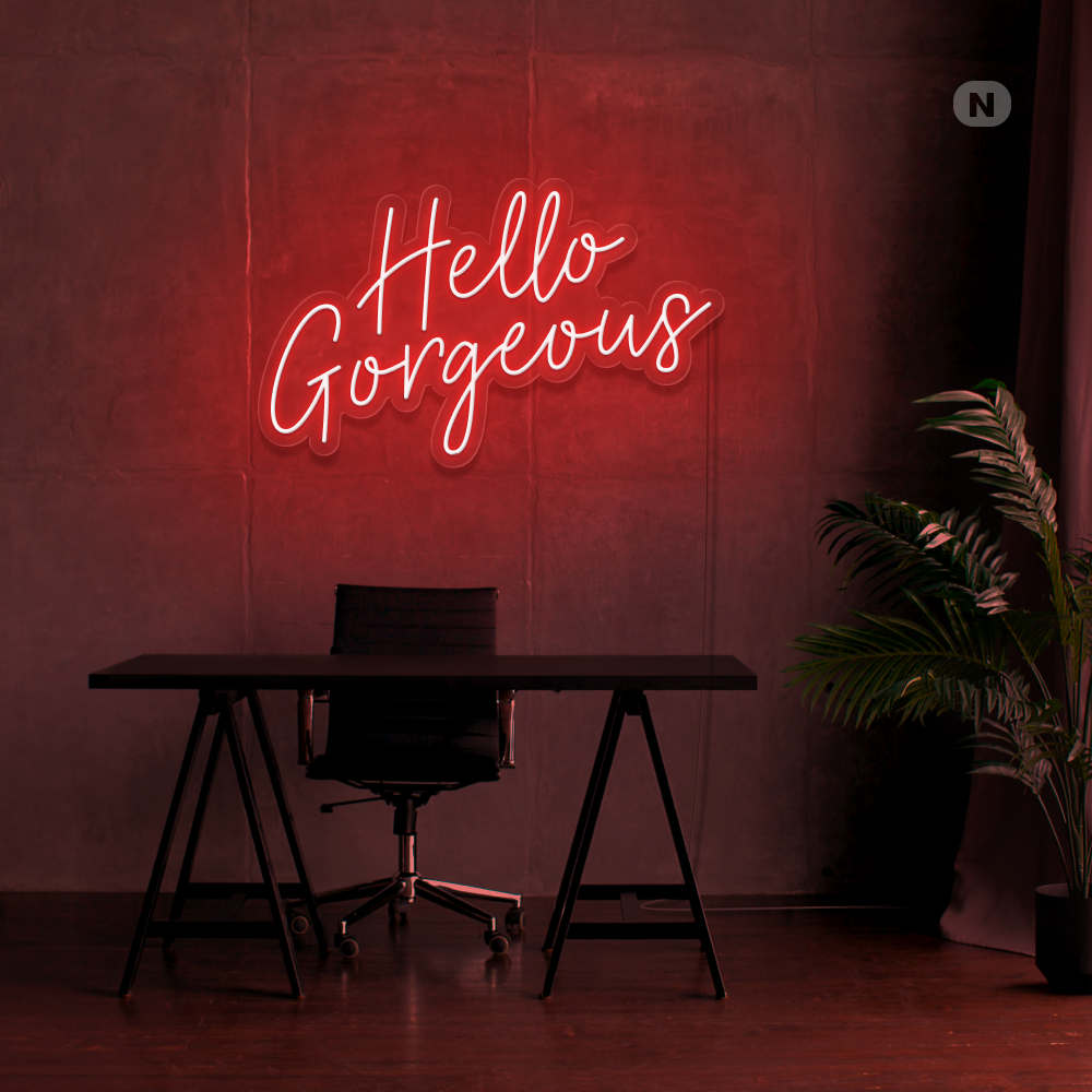 Neon Schild Hello Gorgeous