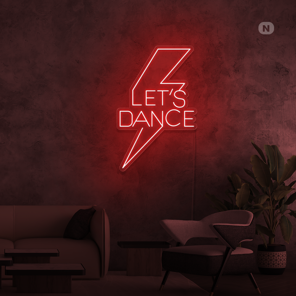 Neon Schild Let's Dance