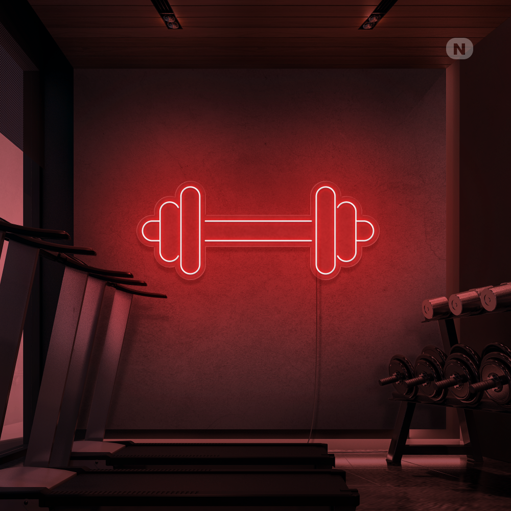Neon Schild Kurzhantel