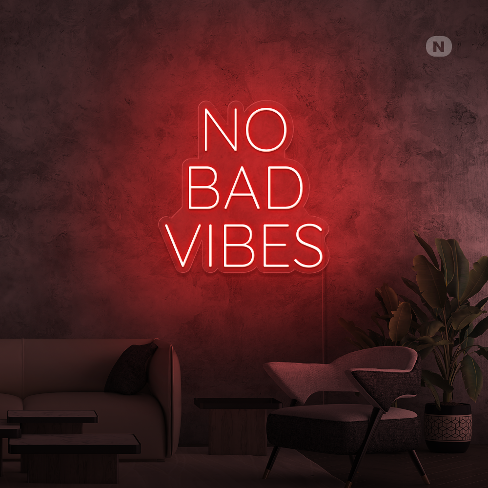 Neon Schild No Bad Vibes