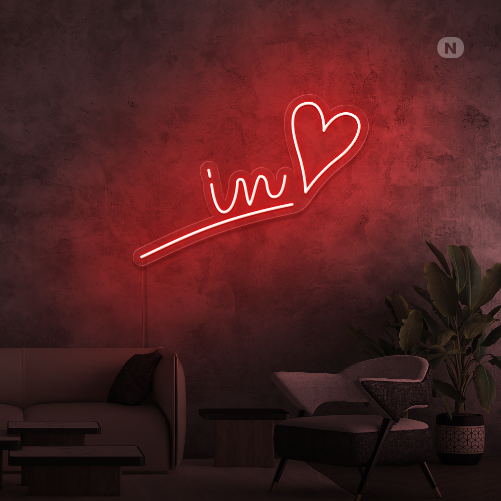 Neon Schild Verliebt