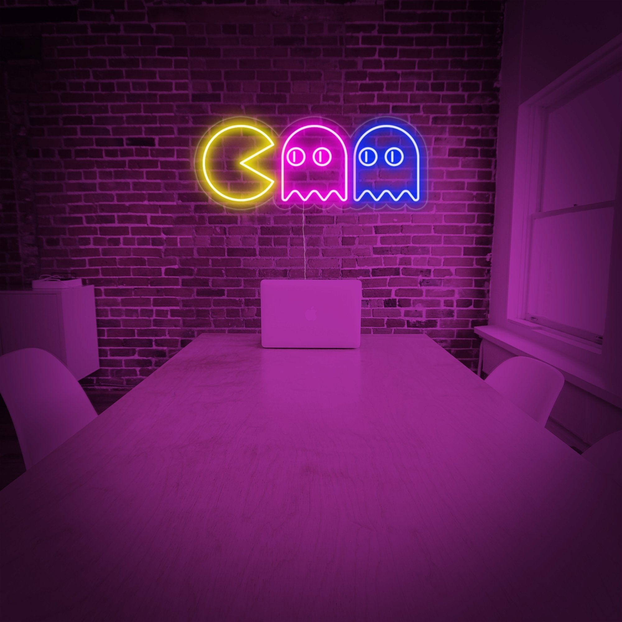 "Geister, Gamer-Dekor" Neonschrift