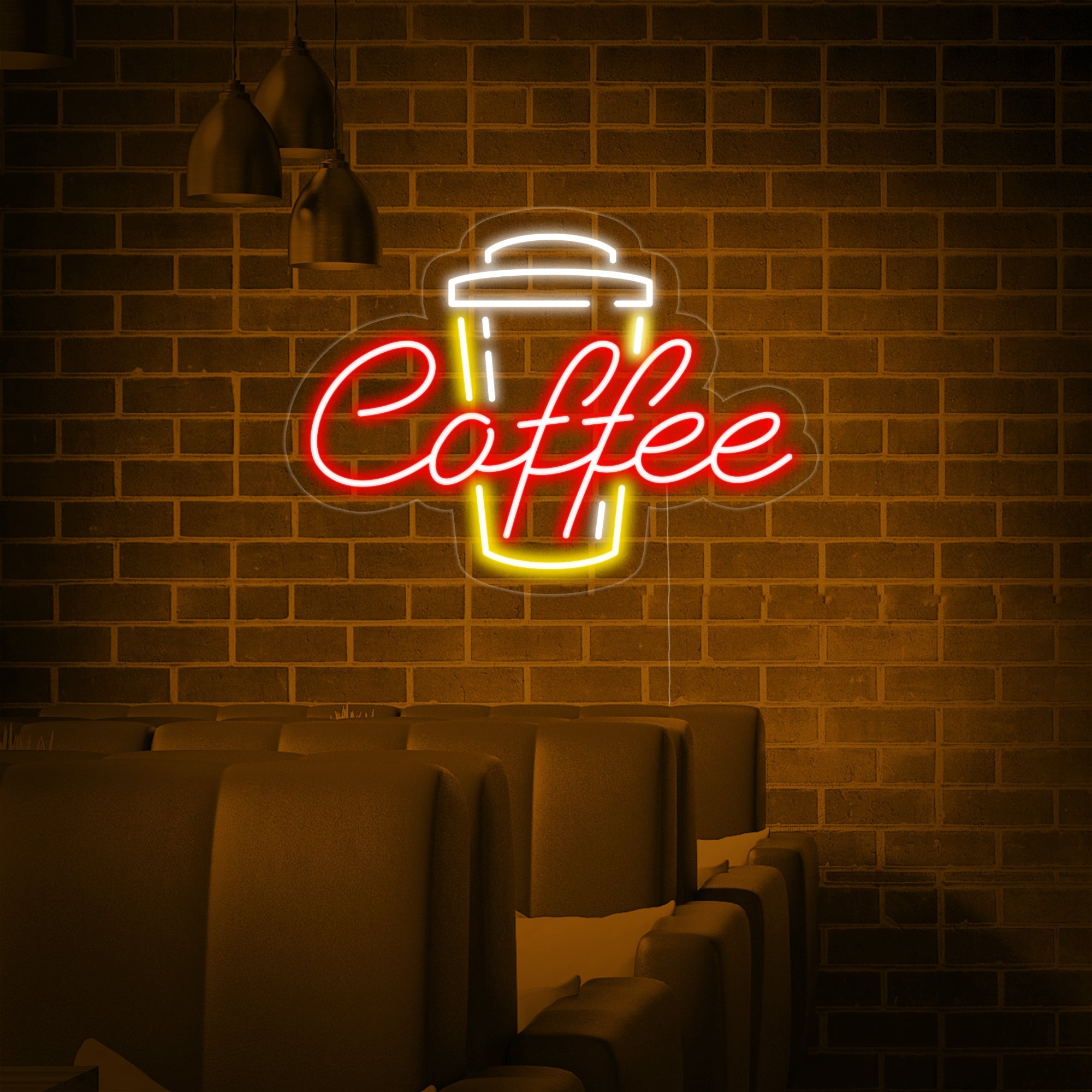 "Coffee, Kaffeetasse" Neonschrift