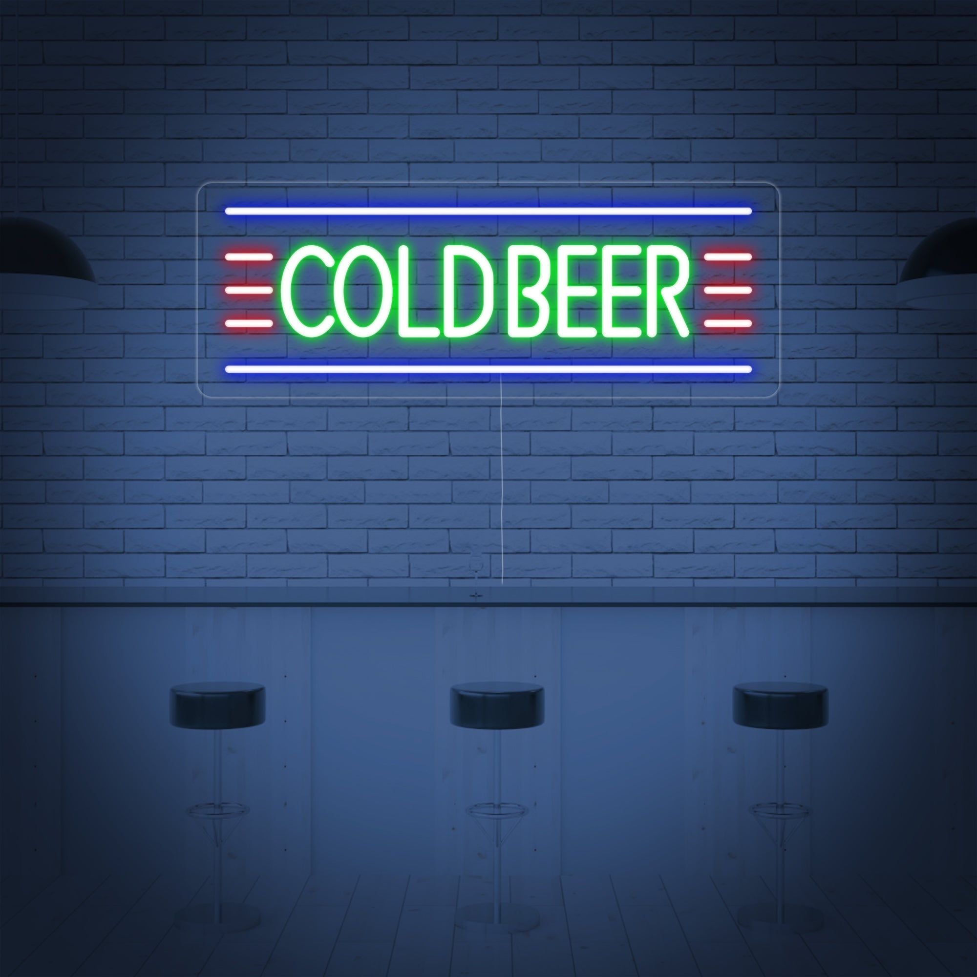 "Cold Beer" Neonschrift
