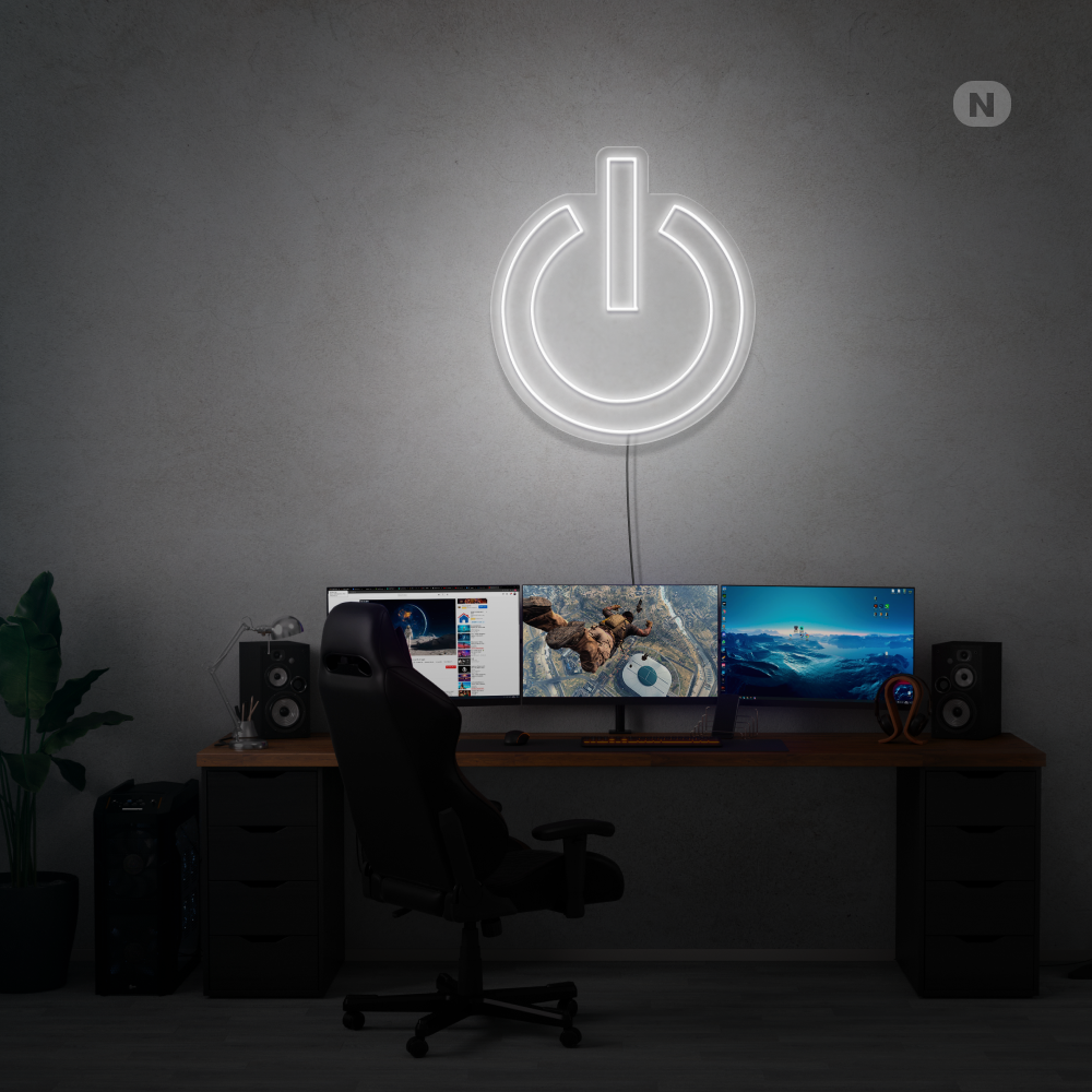 Neon Schild Macht